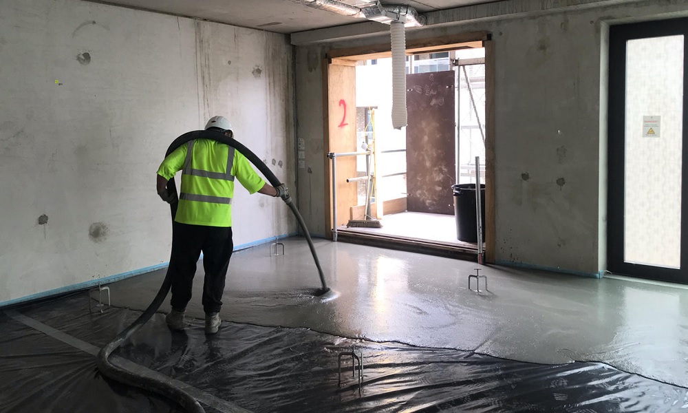 Liquid Floor Screeding in Wendover